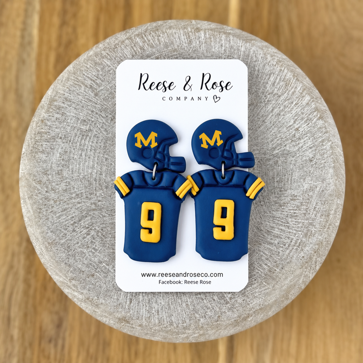 Monroe Football Jersey Earrings