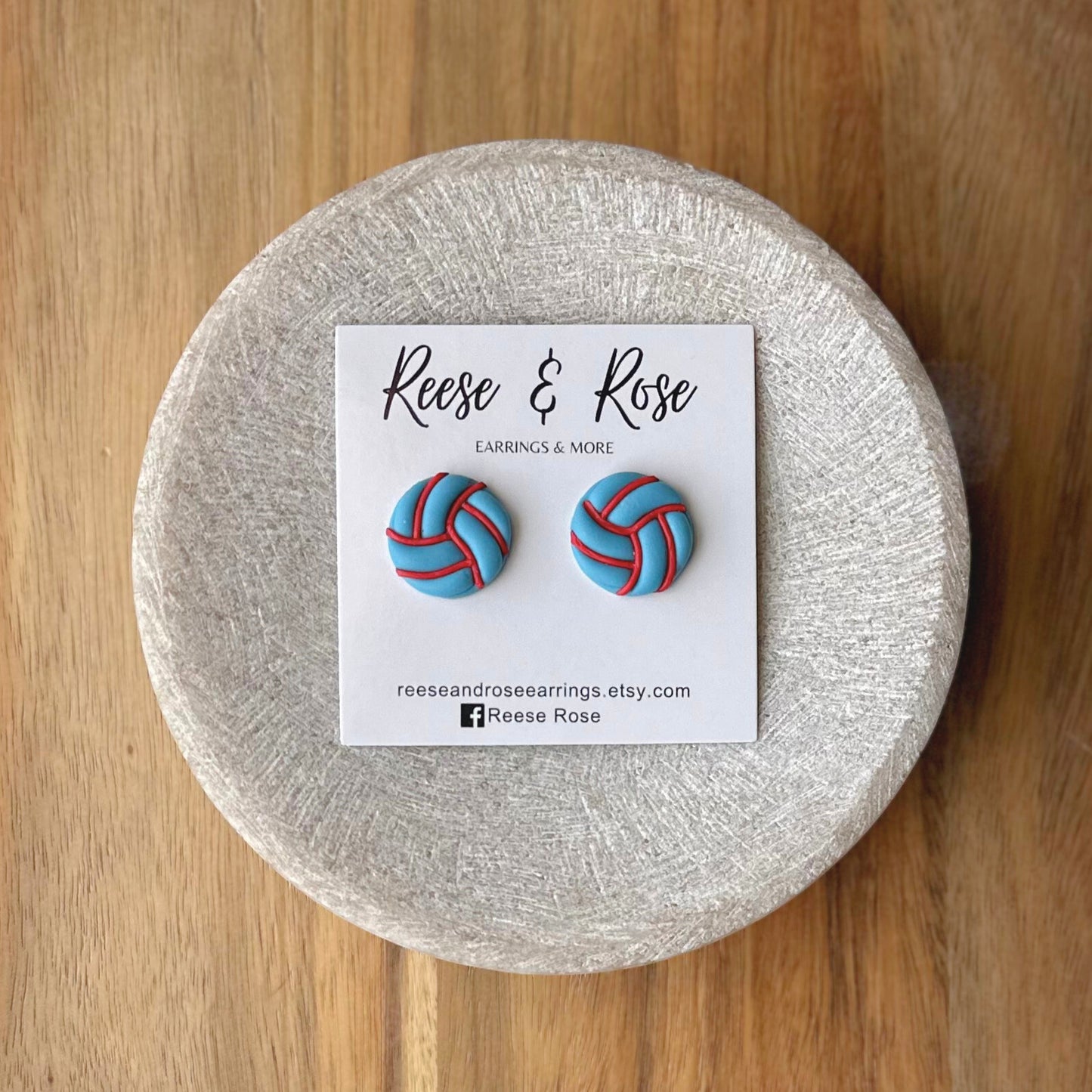 Custom Color Volleyball earrings