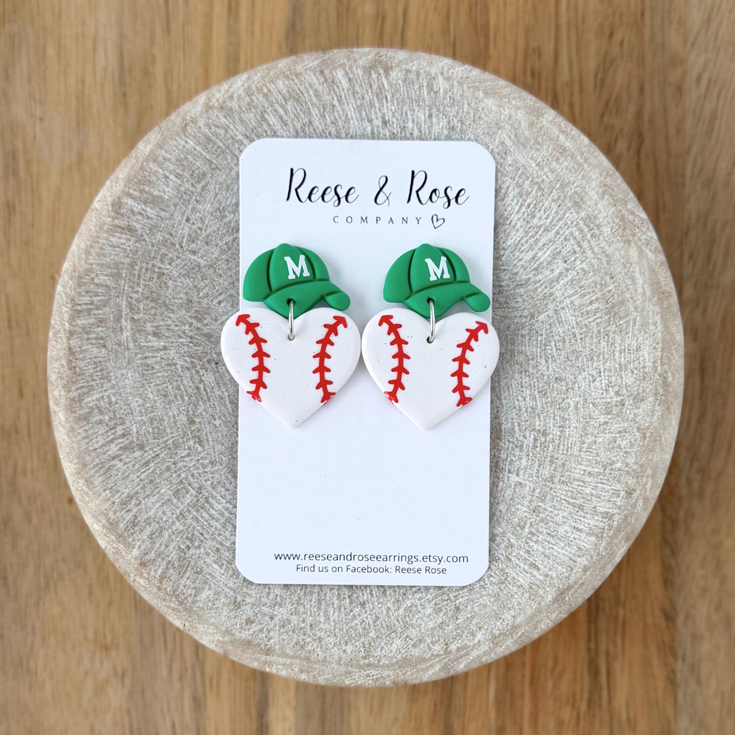 Mason Baseball Earrings