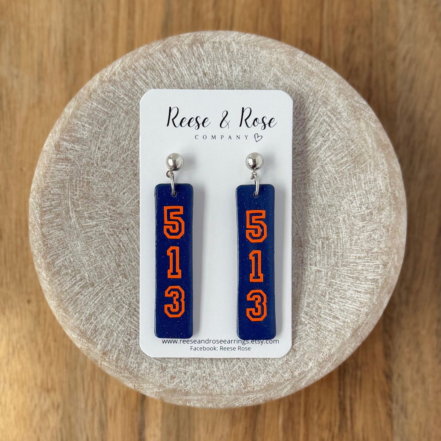513 Baseball Earrings