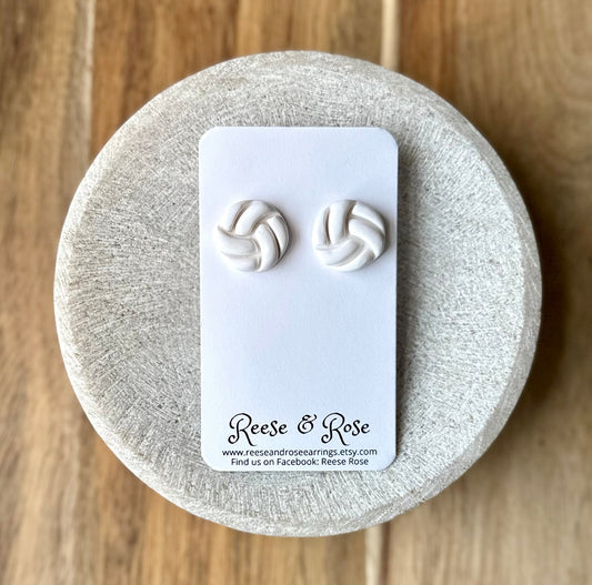 Volleyball Stud Earrings