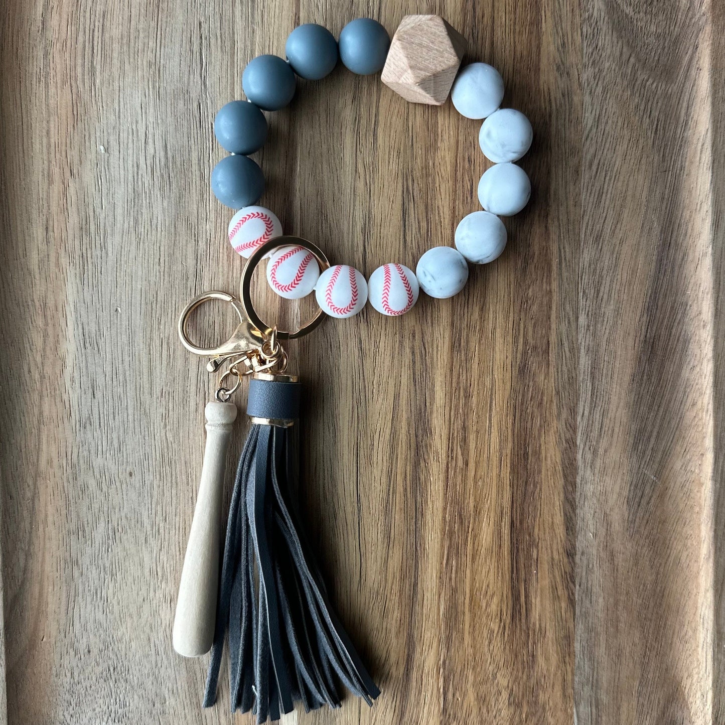 Personalized Baseball Bat Wristlet Keychains