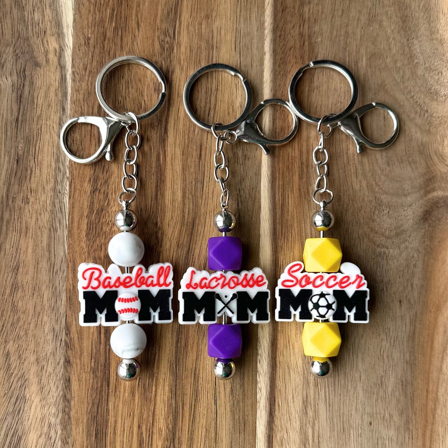 Kings Knights Sports Mom Keychain