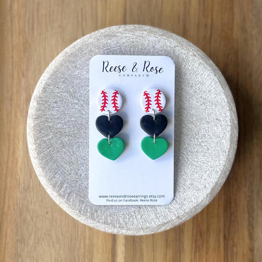 Custom Baseball Earrings / Custom Softball Earrings