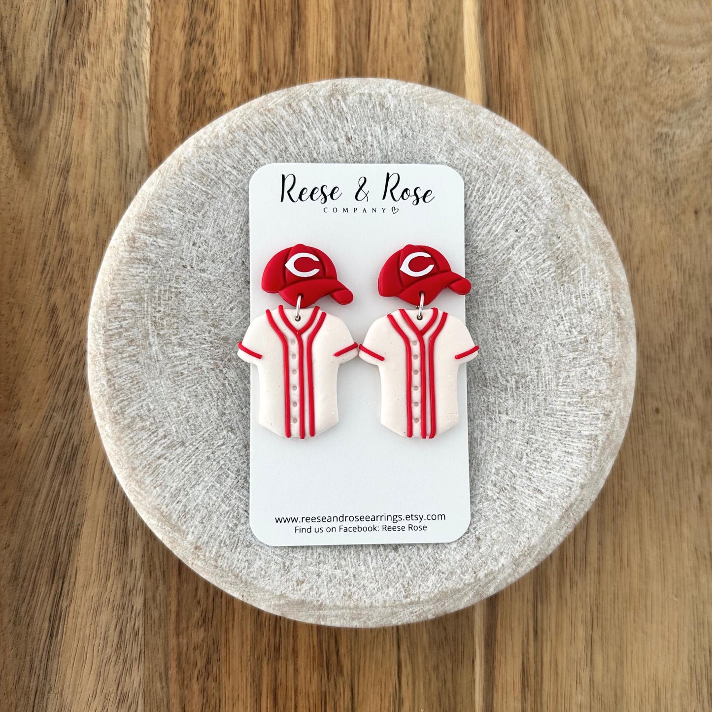 Custom Baseball and Softball Jersey Polymer Clay Earrings