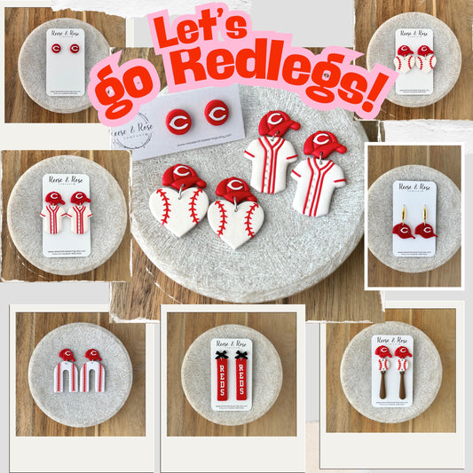 Cincinnati Reds Stud Earrings