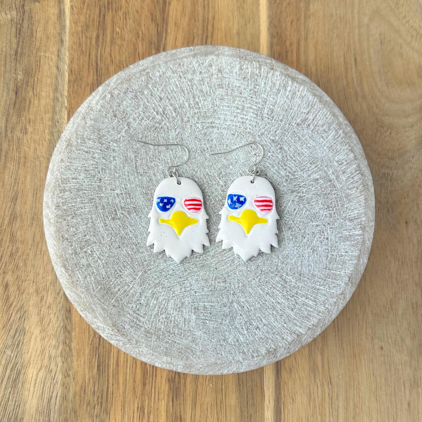 4th of July Eagle Earrings