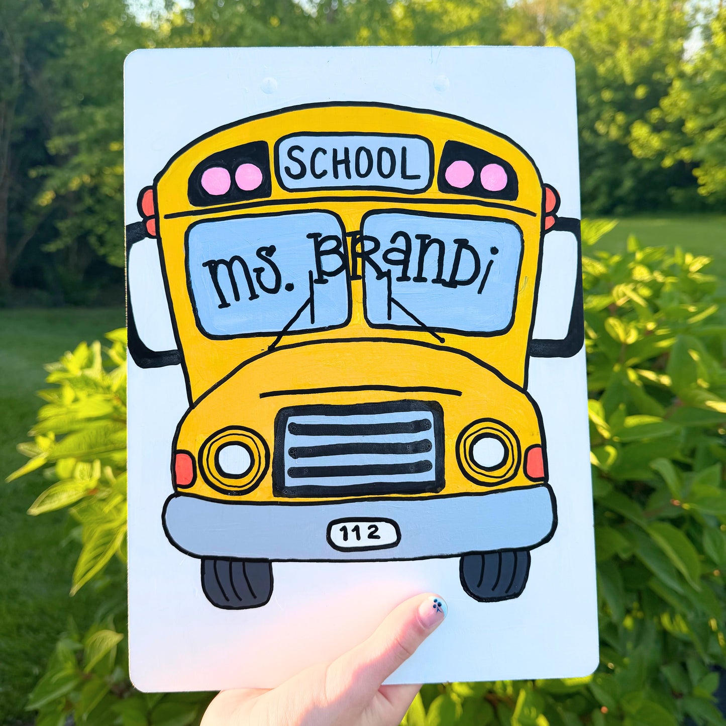 School Bus Clipboard