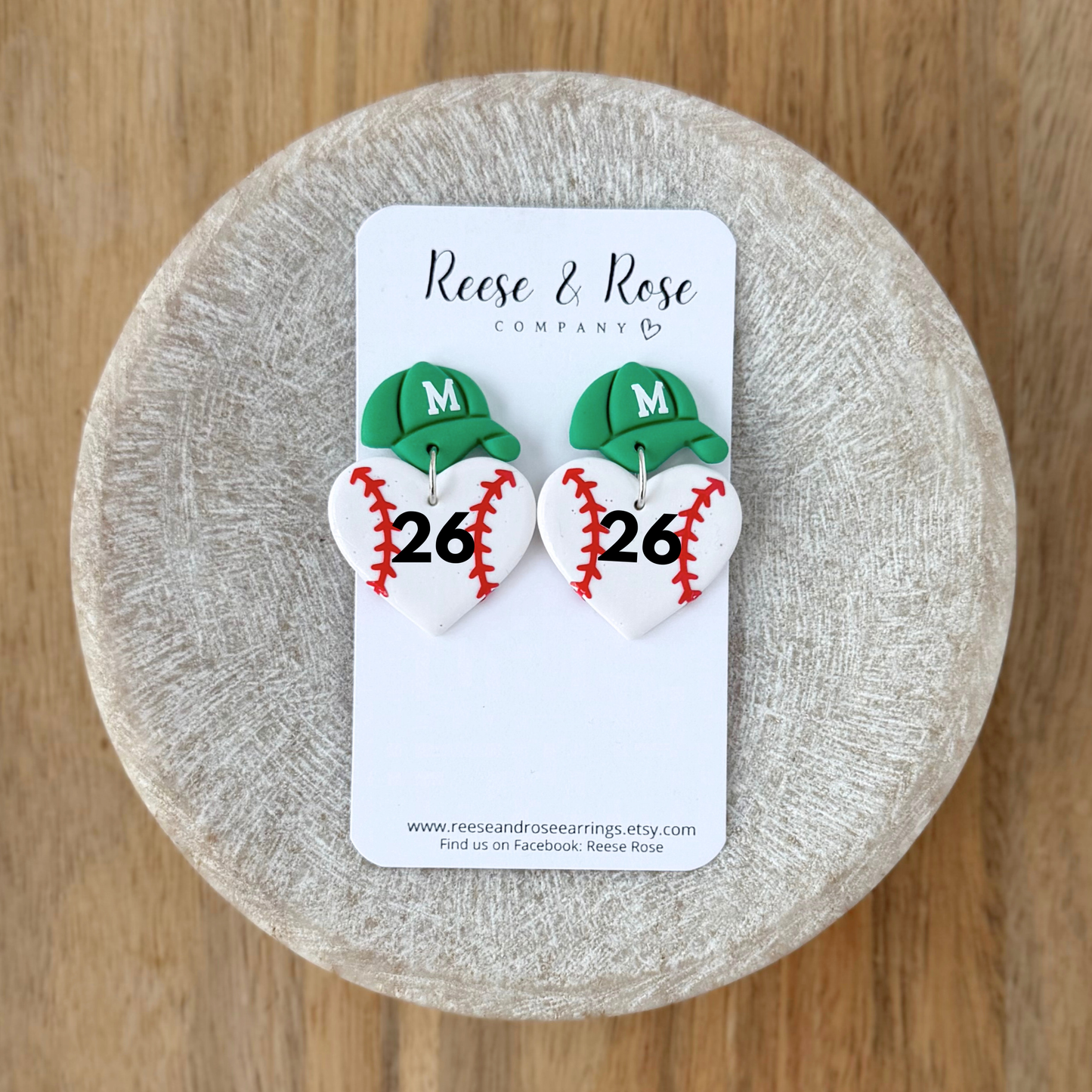 Mason Baseball Earrings