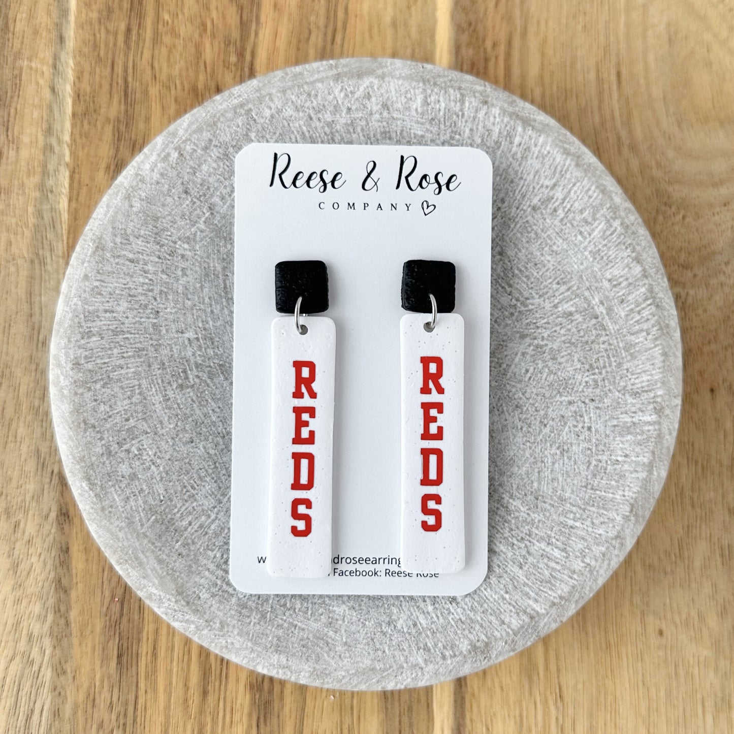 Cincinnati REDS Baseball Earrings