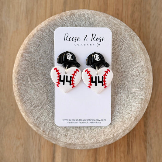 Diamond Elite Baseball Earrings