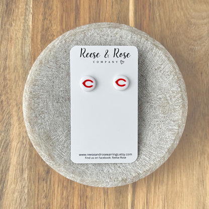 Cincinnati REDS Baseball Earrings