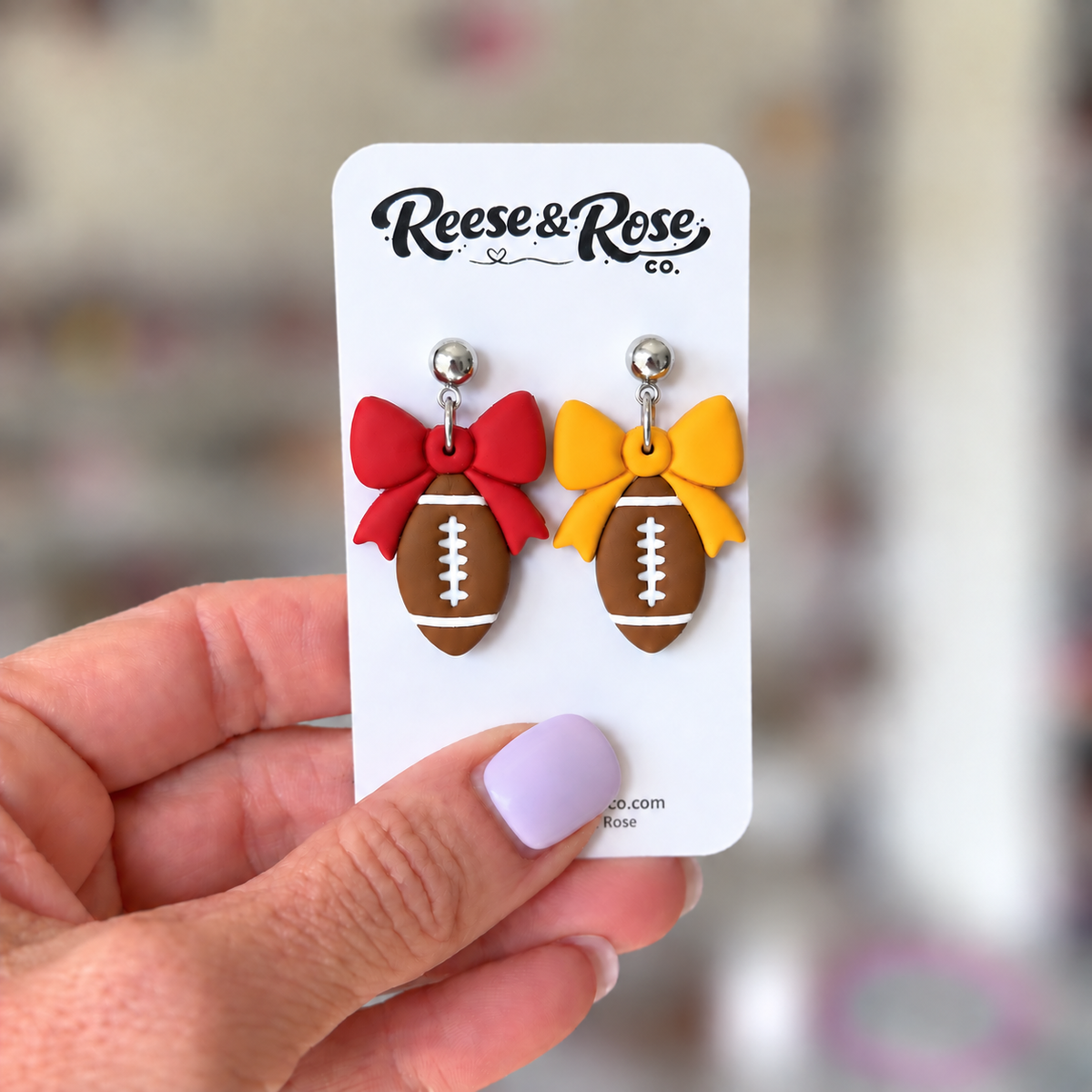 Bishop Fenwick Football Earrings