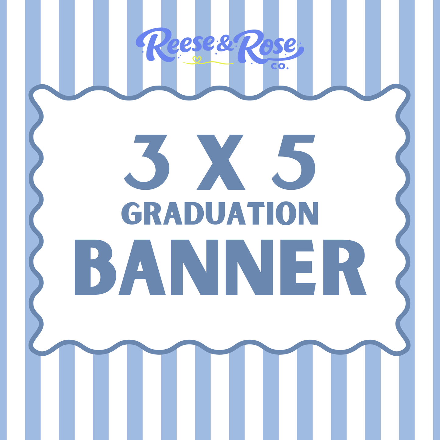 3 x 5 Painted Graduation Banner