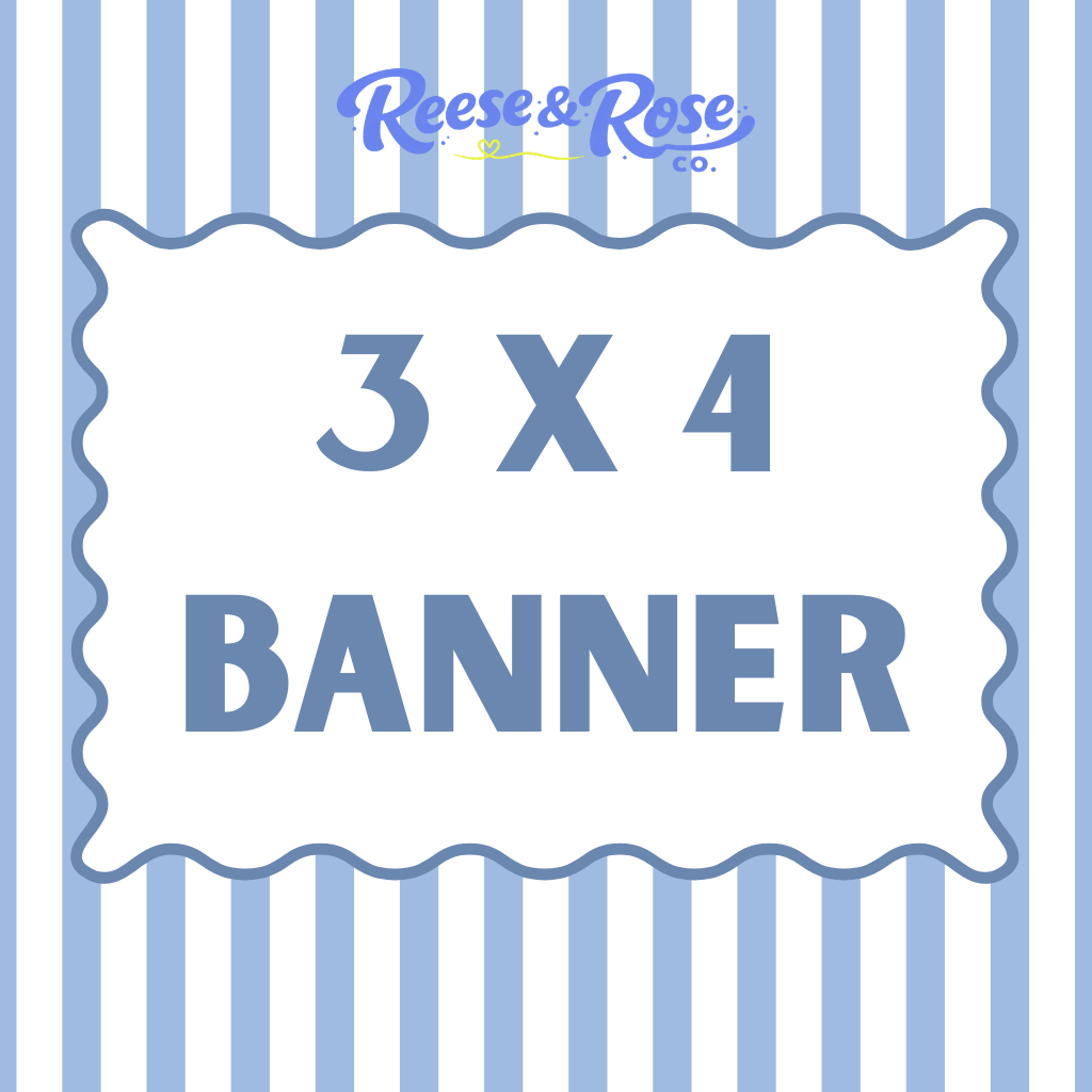 3 x 4 Painted Banner