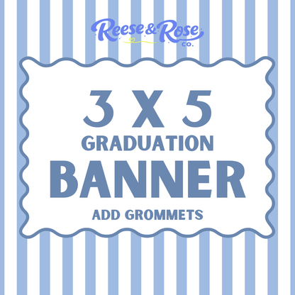 3 x 5 Painted Graduation Banner