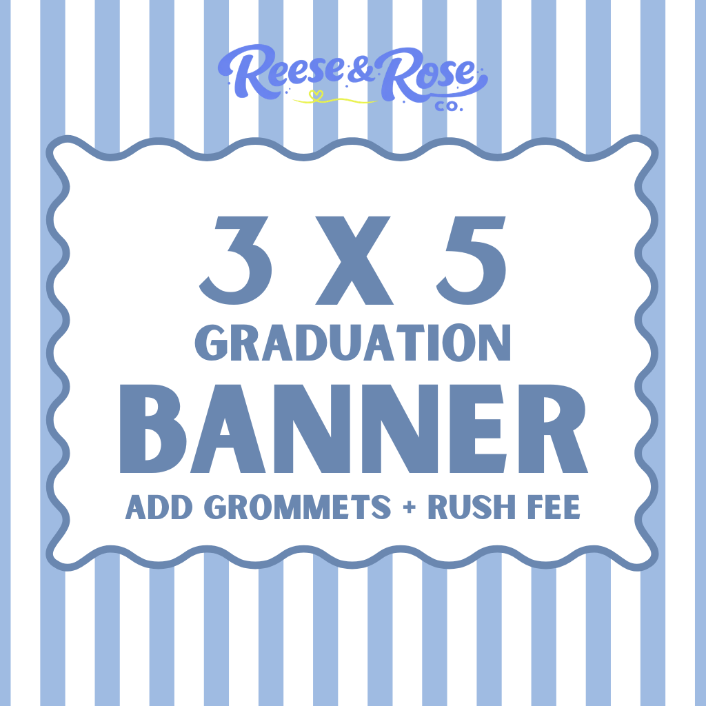 3 x 5 Painted Graduation Banner