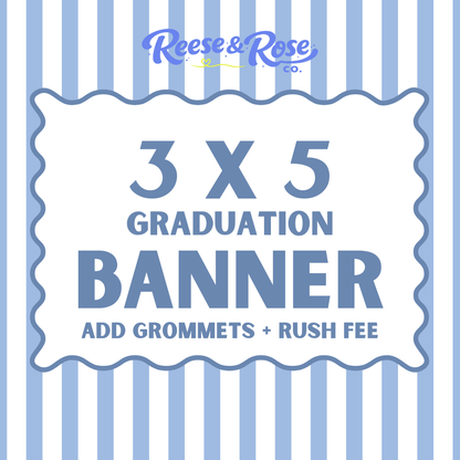 3 x 5 Painted Graduation Banner