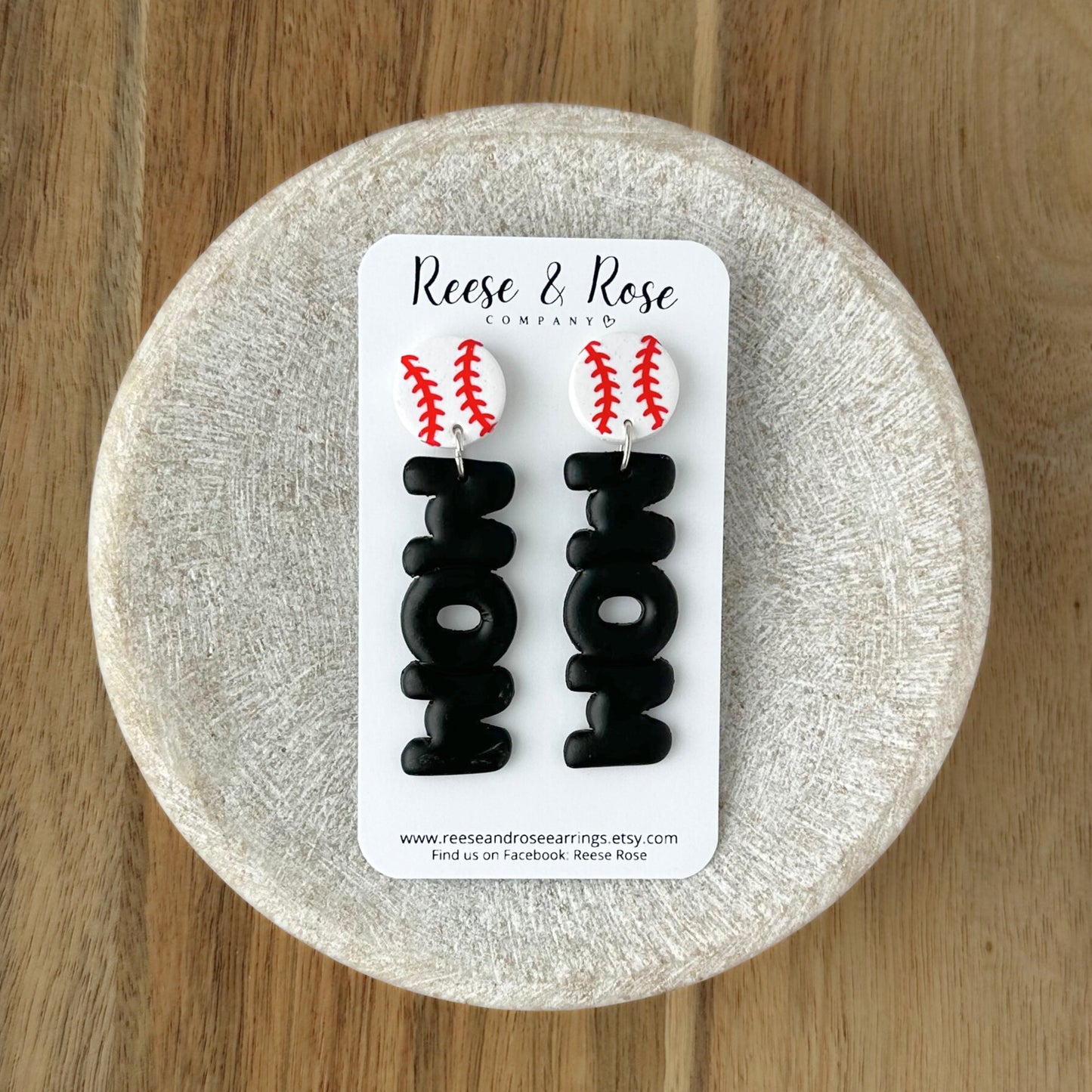 Custom Baseball MOM Earrings