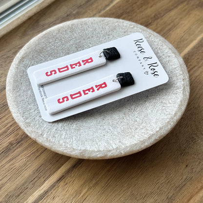 Cincinnati REDS Baseball Earrings