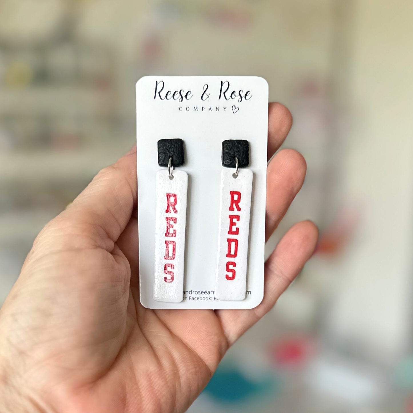 Cincinnati REDS Baseball Earrings