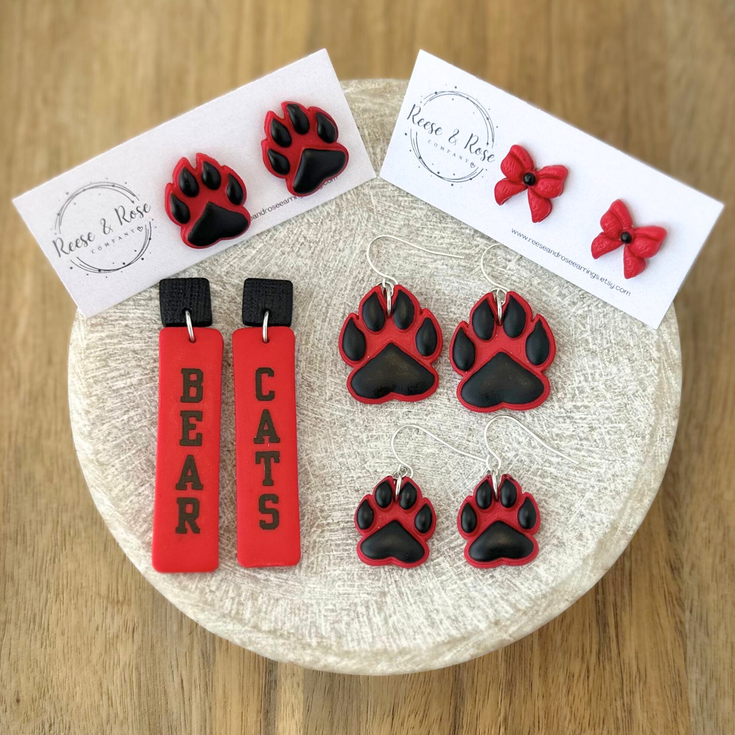 UC Bearcats earrings