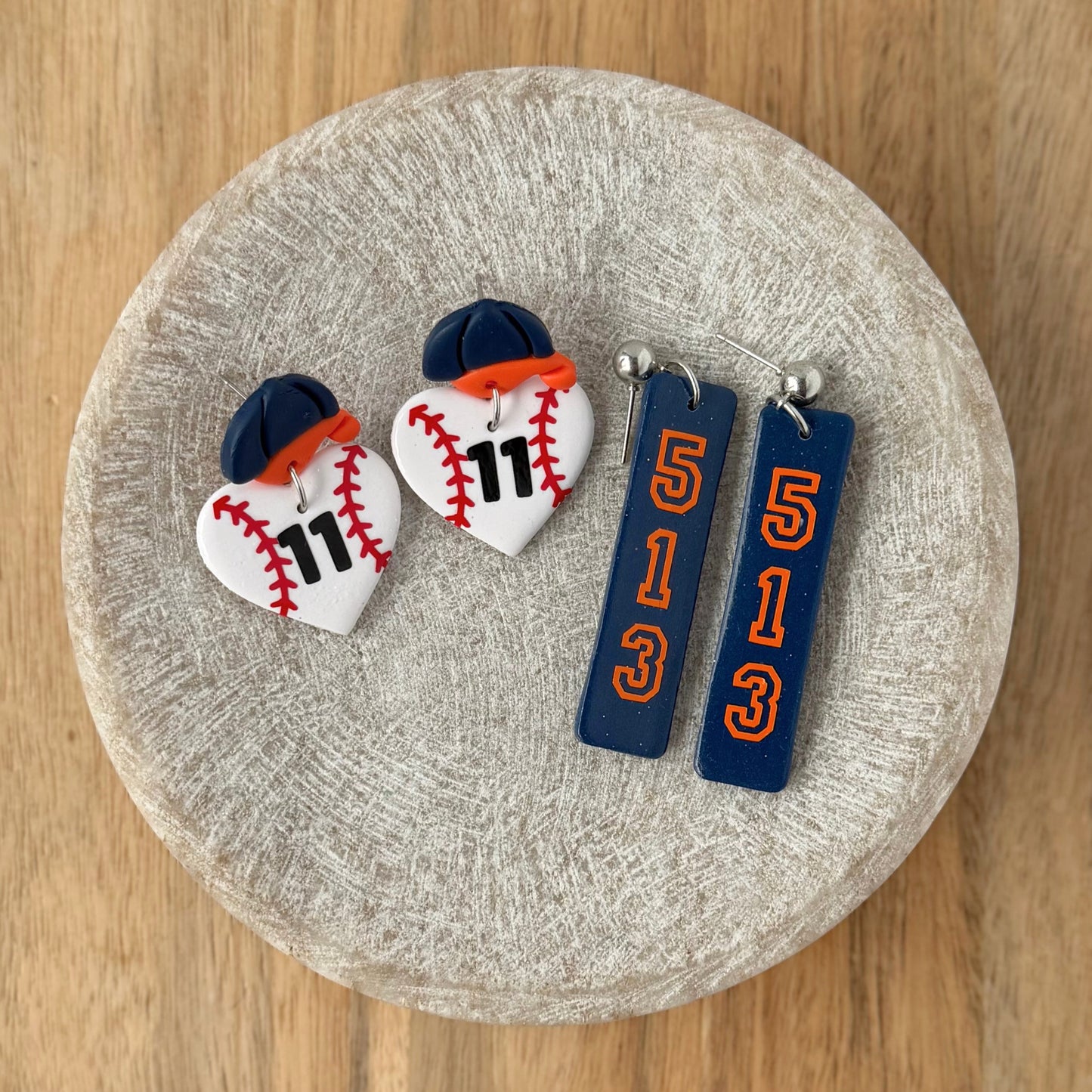 513 Baseball Earrings
