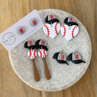 Diamond Elite Baseball Earrings