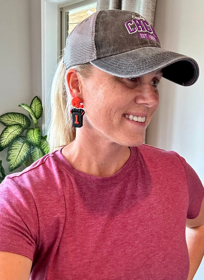 Cincinnati Bengals Football Jersey Earrings