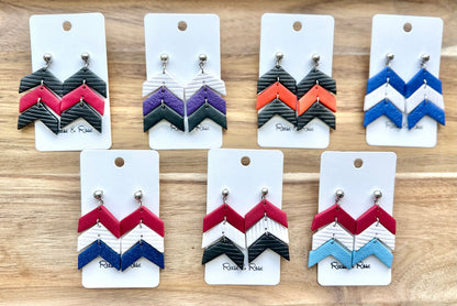 Polymer Clay Team/School Spirit Earrings