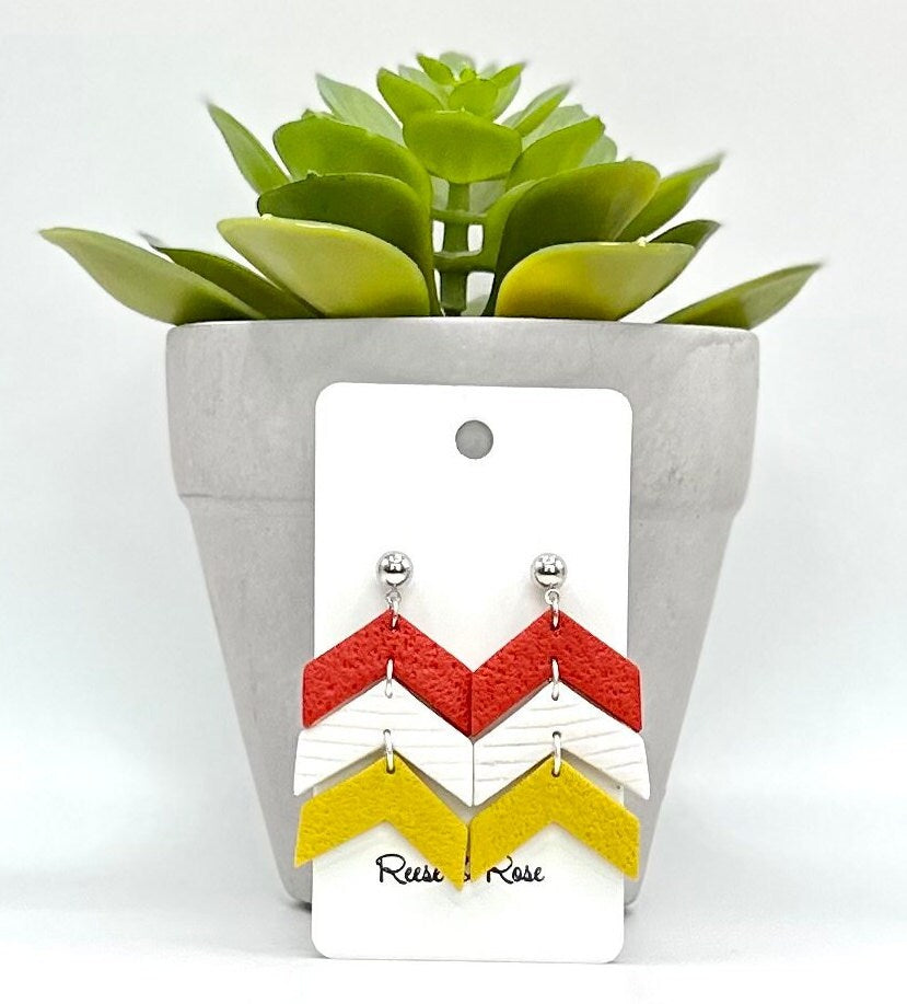 Polymer Clay Team/School Spirit Earrings