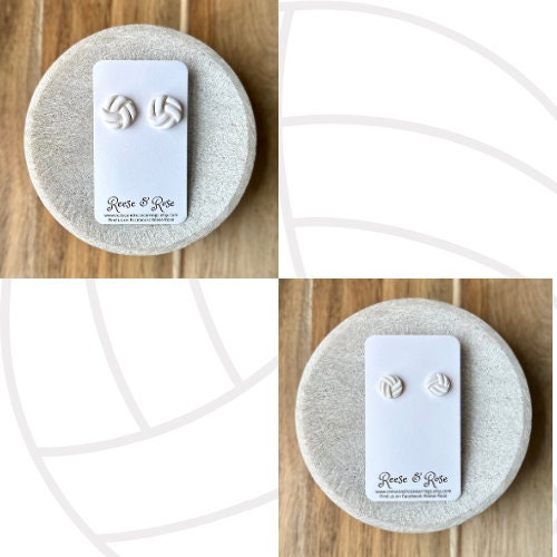 Volleyball Stud Earrings