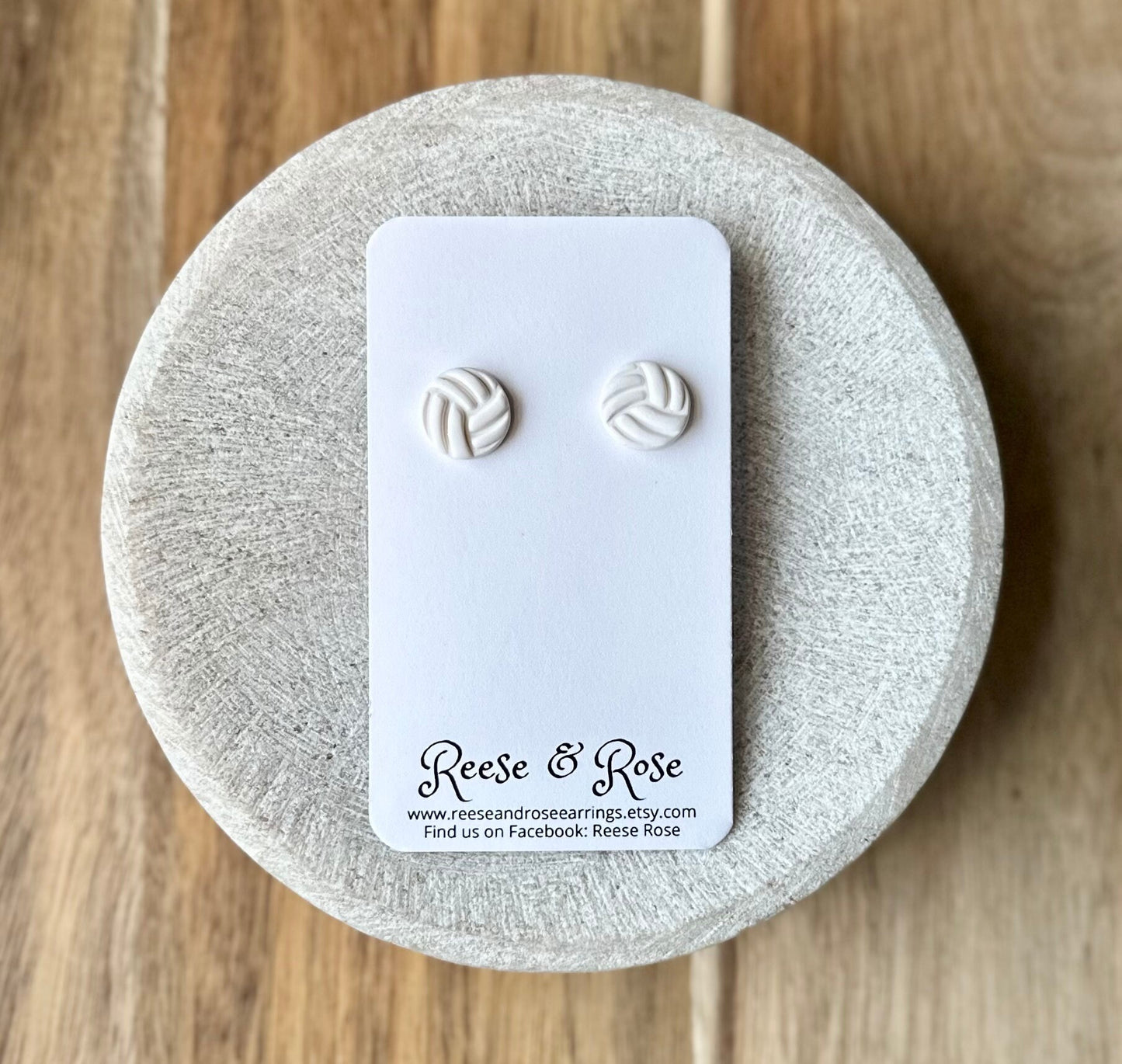 Volleyball Stud Earrings