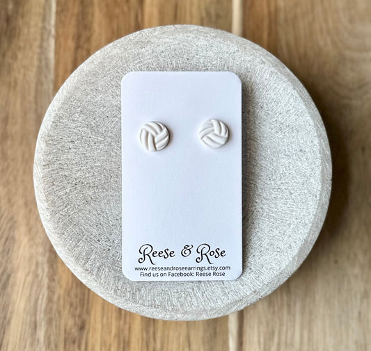 Volleyball Stud Earrings