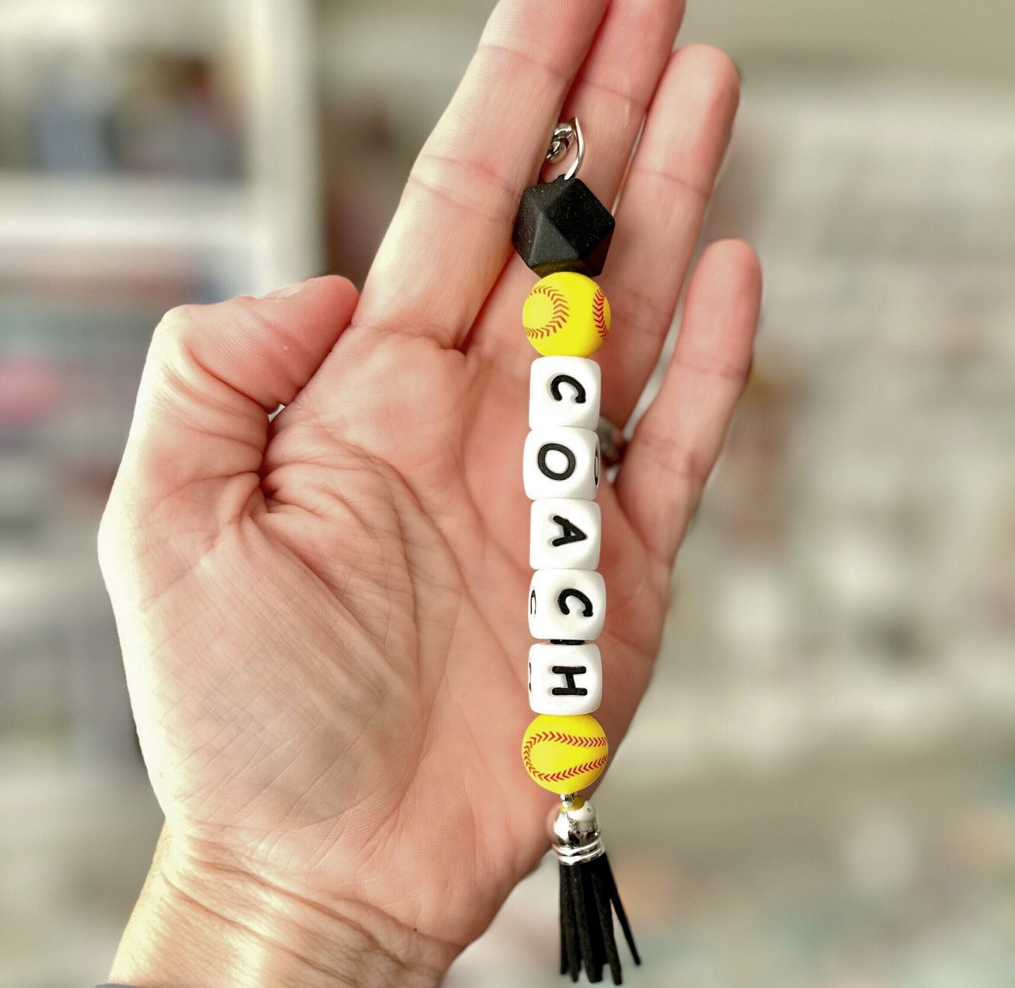 Sports Keychain / Baseball / Tennis / Soccer / Basketball / Softball / Volleyball / Football