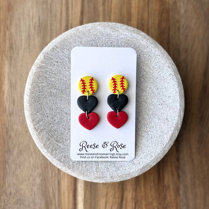 Custom Softball Earrings