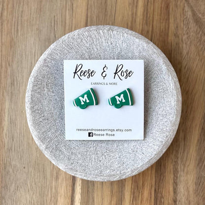 Custom Cheerleading Stud Earrings