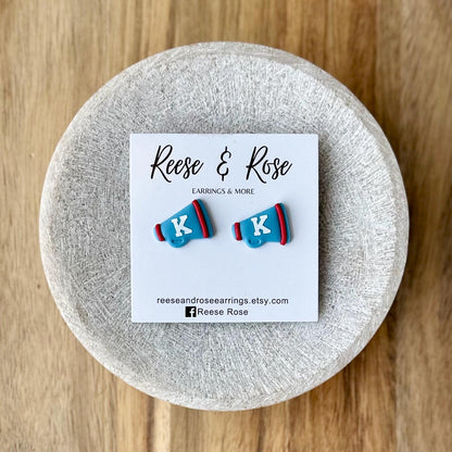 Custom Cheerleading Stud Earrings
