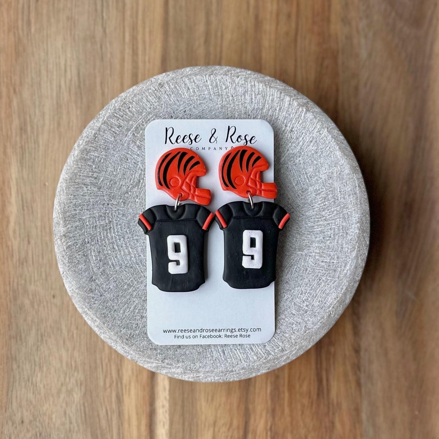 Cincinnati Bengals Football Jersey Earrings