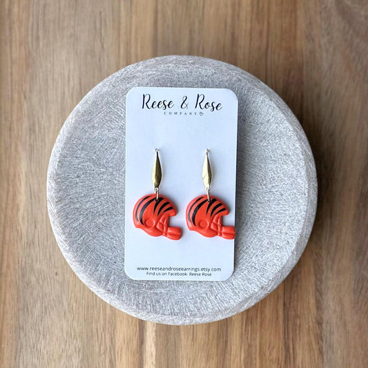 Cincinnati Bengals Helmet Earrings