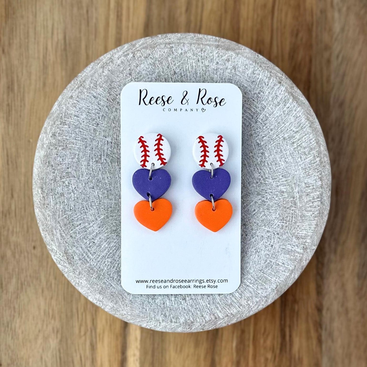 Custom Baseball Earrings / Custom Softball Earrings