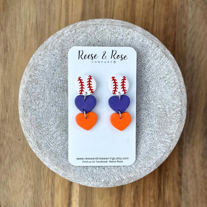 Custom Baseball Earrings / Custom Softball Earrings