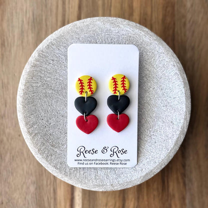 Custom Baseball Earrings / Custom Softball Earrings