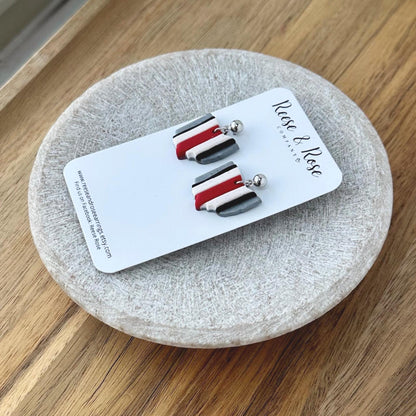 Ohio State Buckeyes Clay Earrings