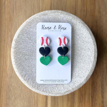 Custom Baseball Earrings / Custom Softball Earrings