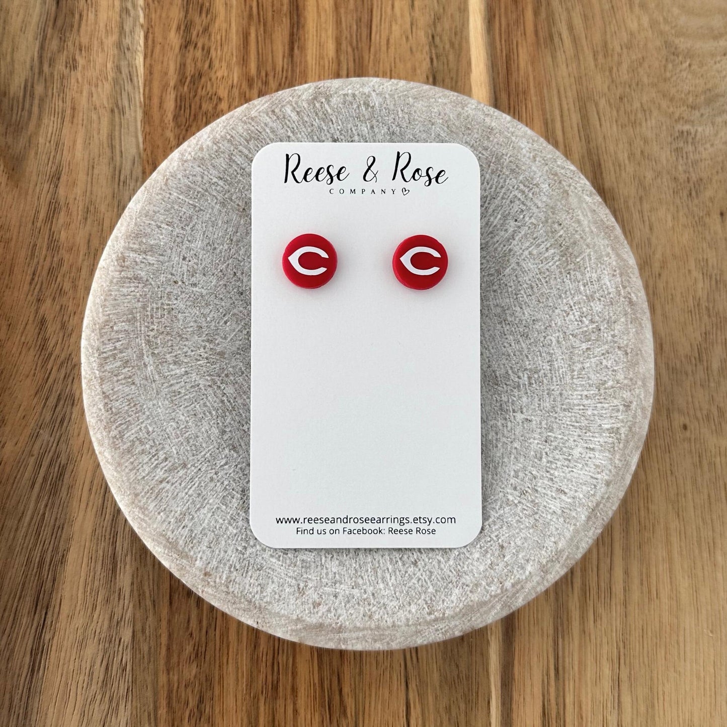 Redlegs Baseball Earrings