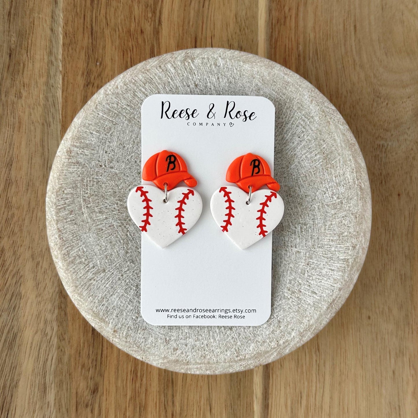 Baltimore Orioles Baseball Earrings