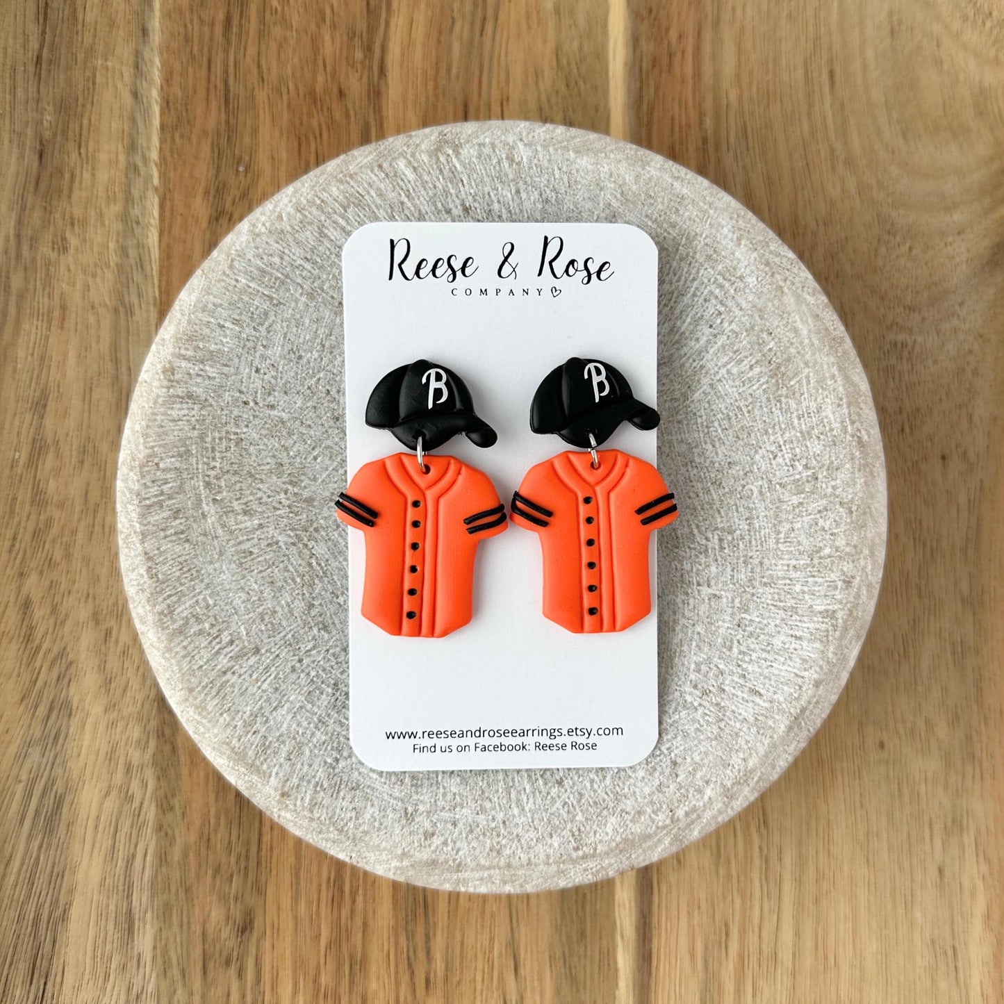 Baltimore Orioles Baseball Earrings