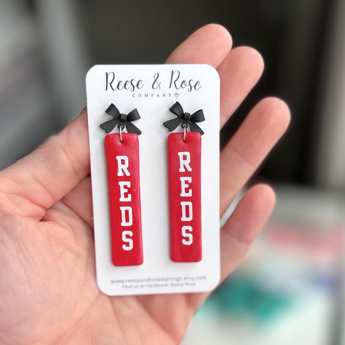 Cincinnati REDS Baseball Earrings