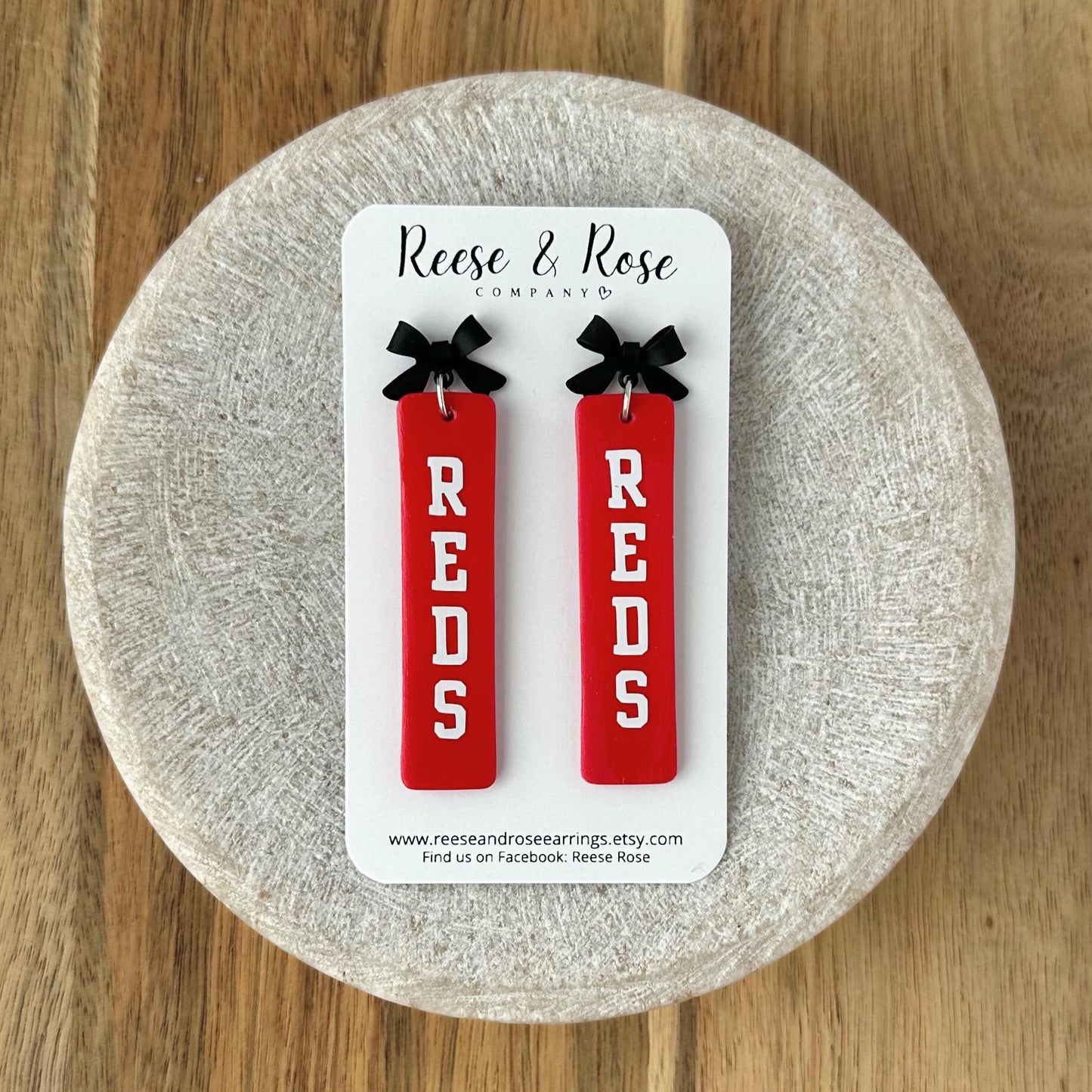 Cincinnati REDS Baseball Earrings